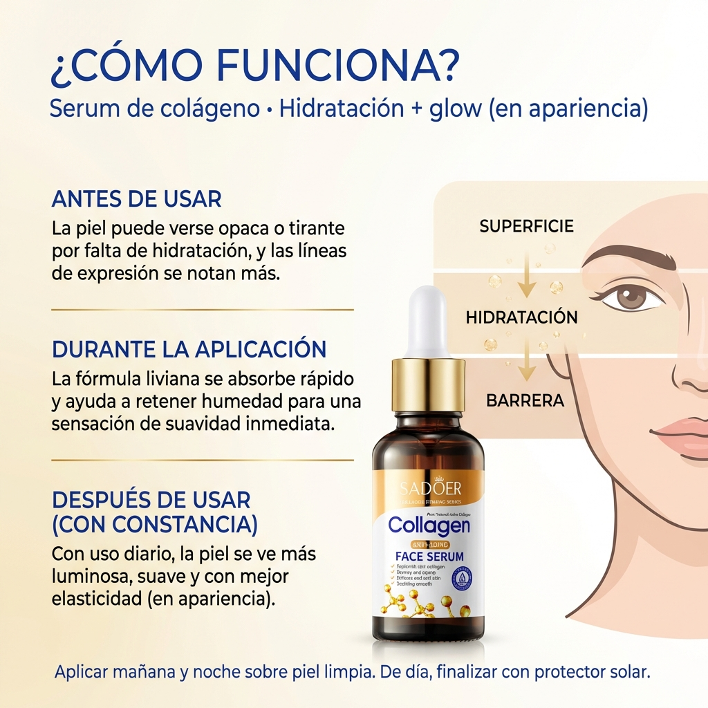 Serum de Colágeno Rejuvenecedor – Glow & Elasticidad 30ML